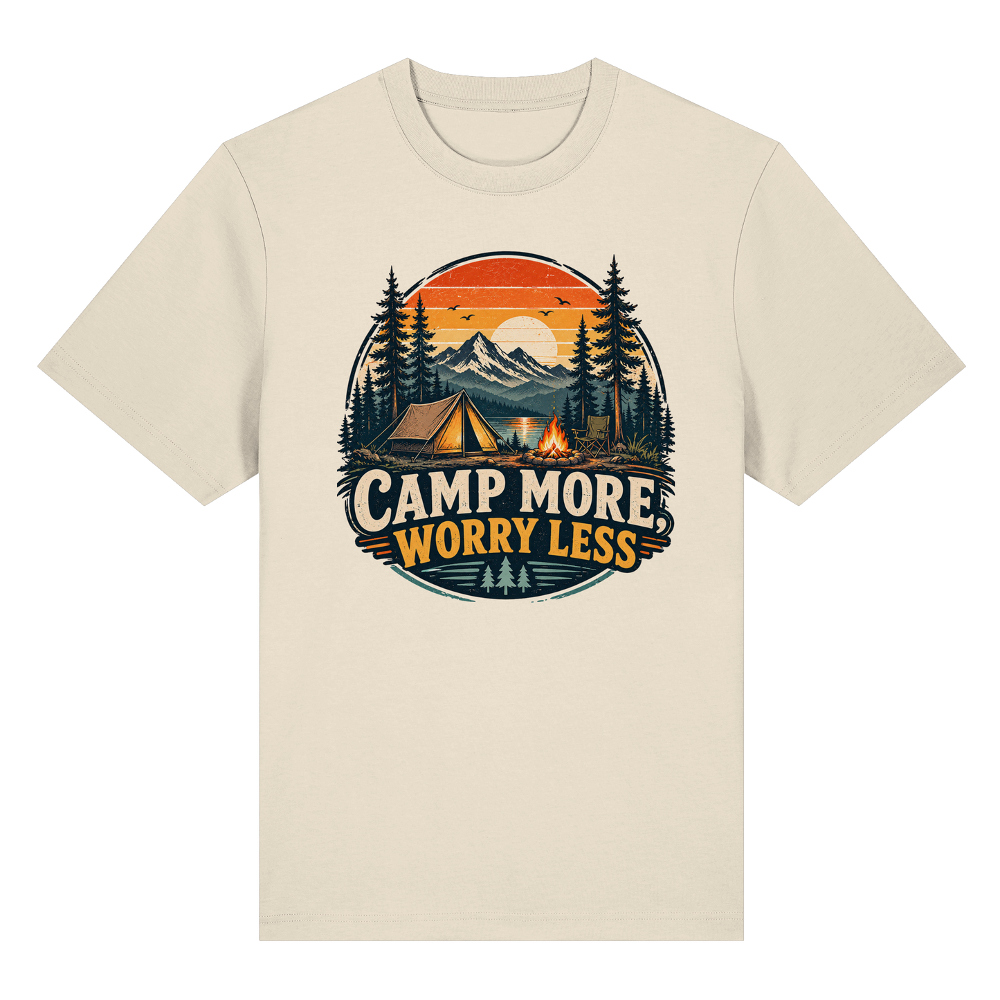 Clever Outdoor Camp More Worry Less - Organic Heavy Shirt