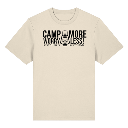 Clever Outdoor Camp More Worry Less  - Organic Heavy Shirt - clever-outdoor.de