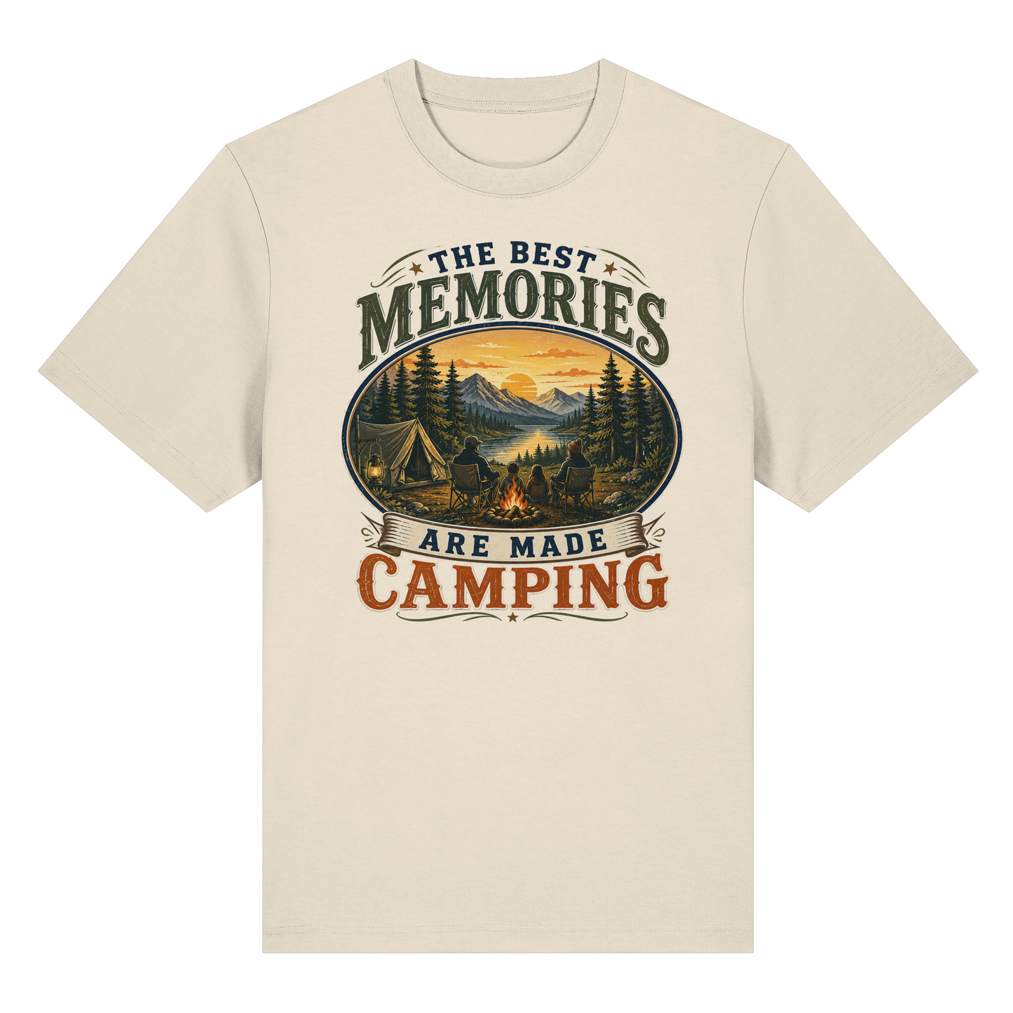 Clever Outdoor The Best Memories Are Made Camping - Organic Heavy Shirt