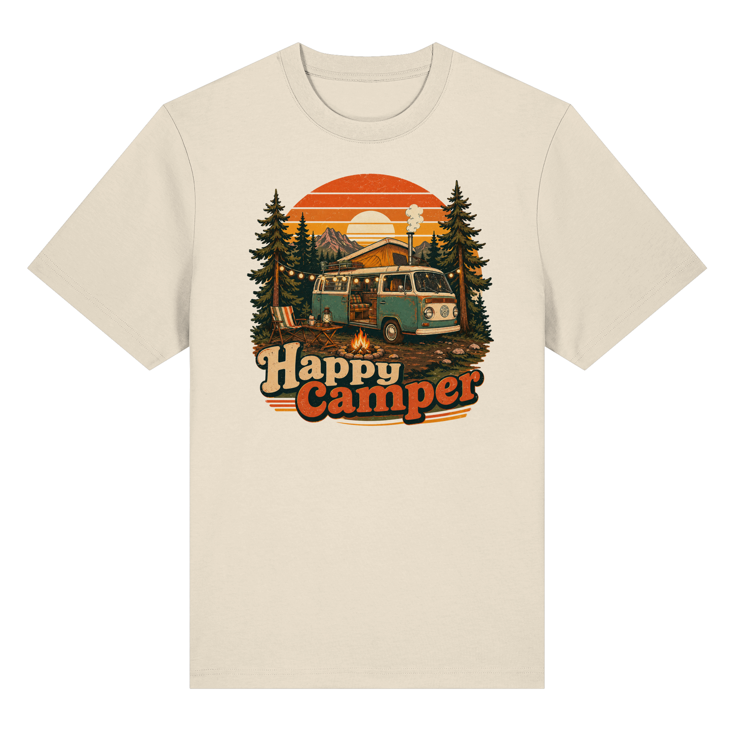 Clever Outdoor Happy Camper - Organic Heavy Shirt