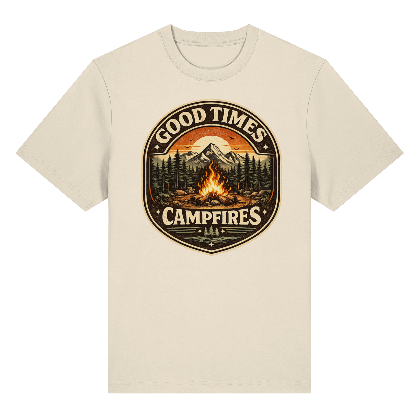Clever Outdoor Good Times Campfires - Organic Heavy Shirt