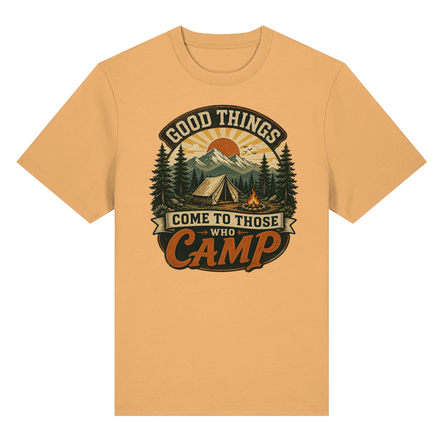Clever Outdoor Good Things Come To Those Who Camp - Organic Heavy Shirt
