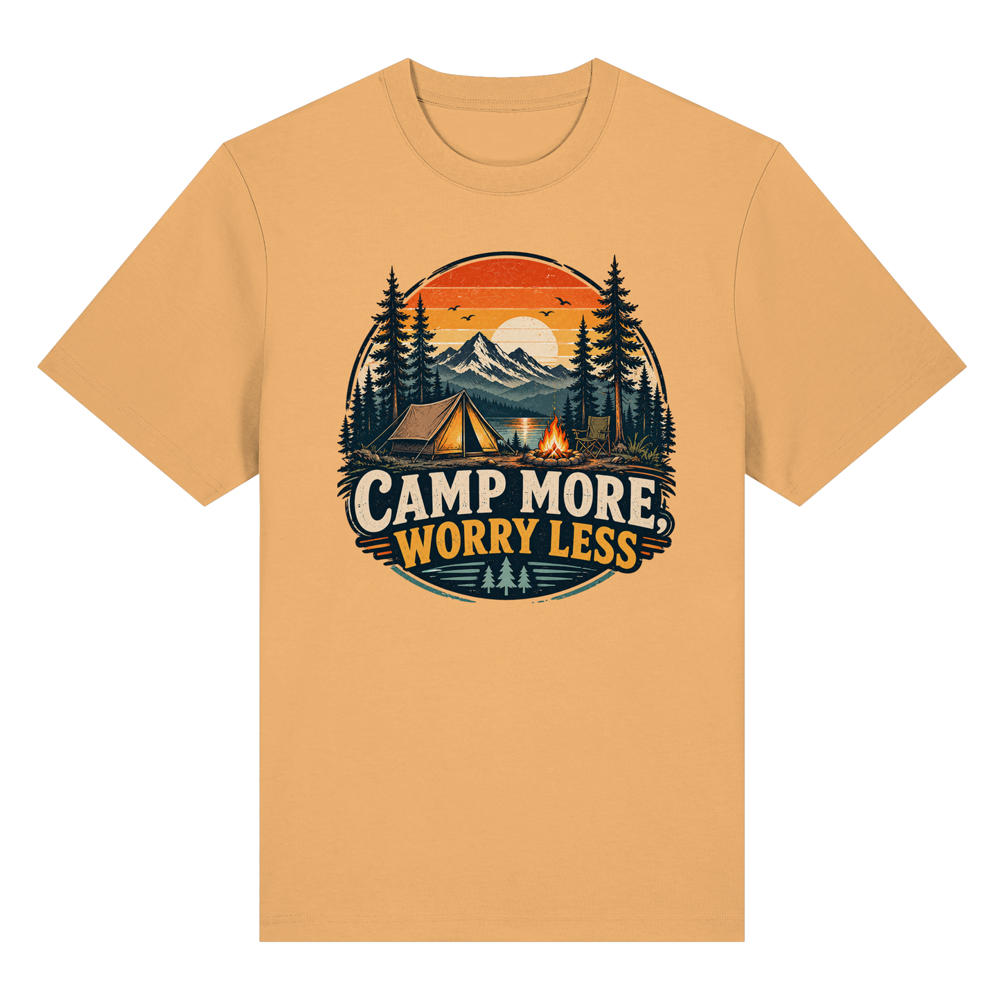 Clever Outdoor Camp More Worry Less - Organic Heavy Shirt
