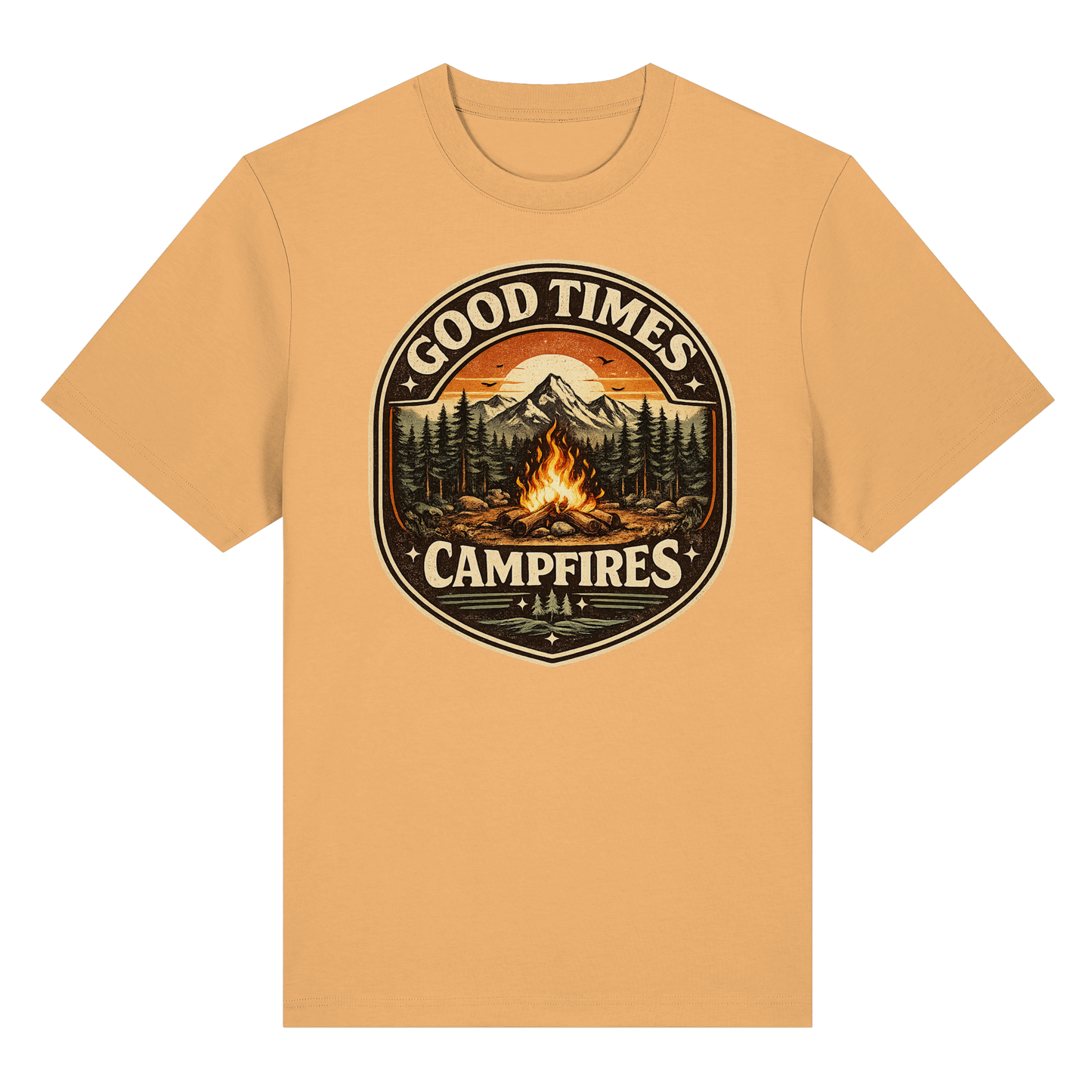 Clever Outdoor Good Times Campfires - Organic Heavy Shirt