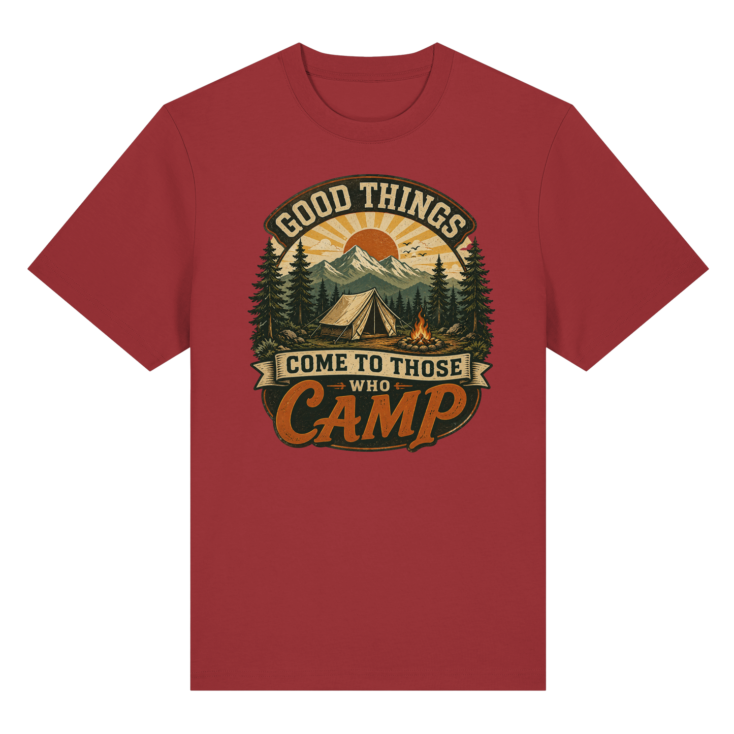 Clever Outdoor Good Things Come To Those Who Camp - Organic Heavy Shirt