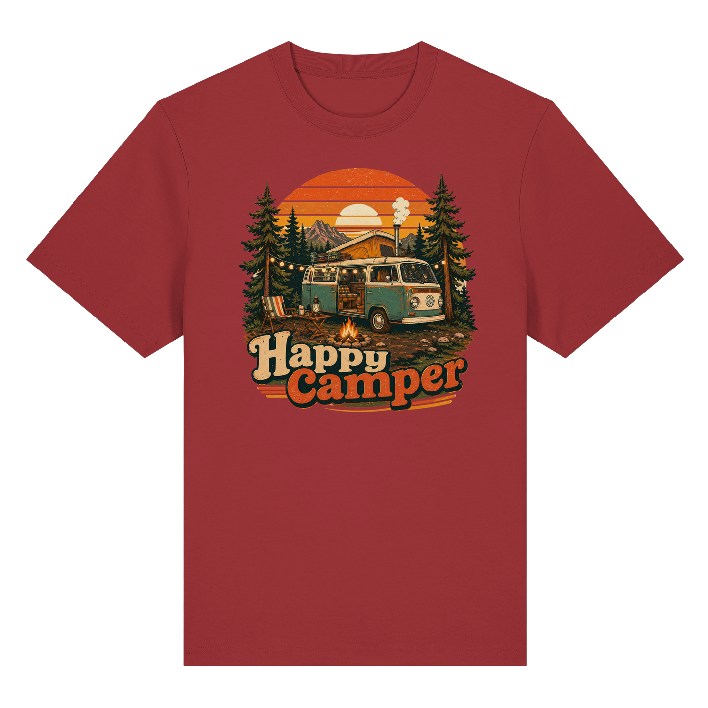 Clever Outdoor Happy Camper - Organic Heavy Shirt