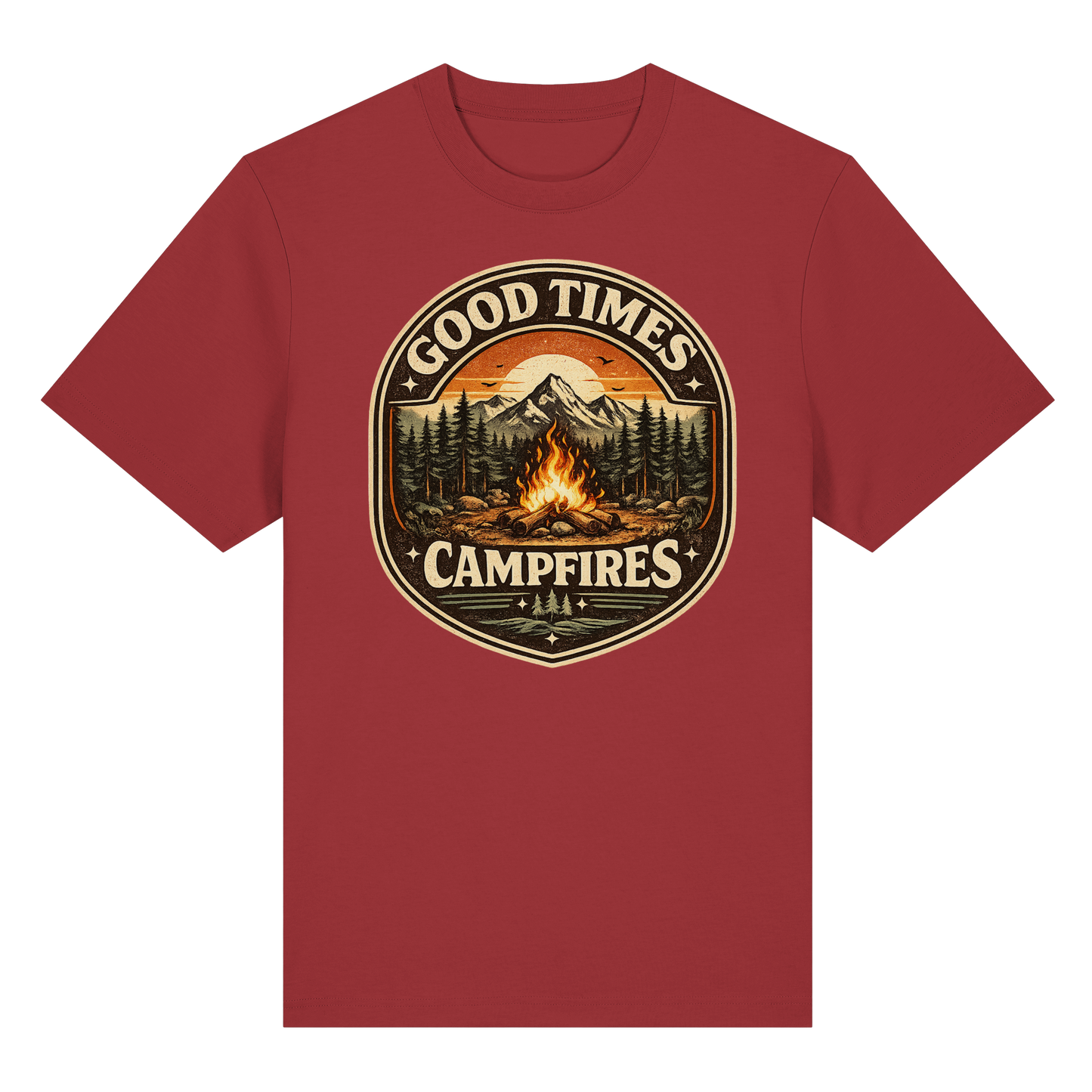 Clever Outdoor Good Times Campfires - Organic Heavy Shirt