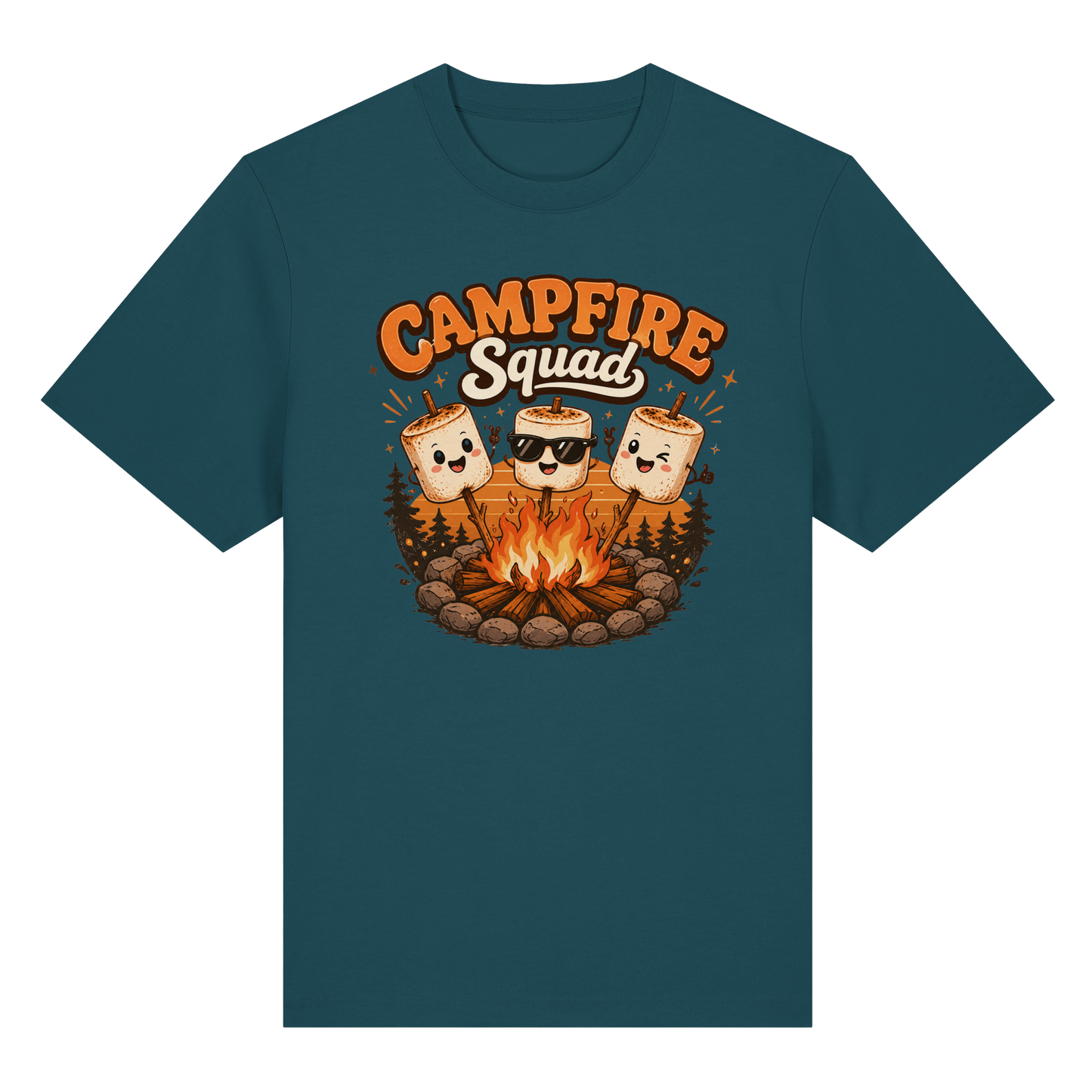 Clever Outdoor Campfire Squad - Organic Heavy Shirt