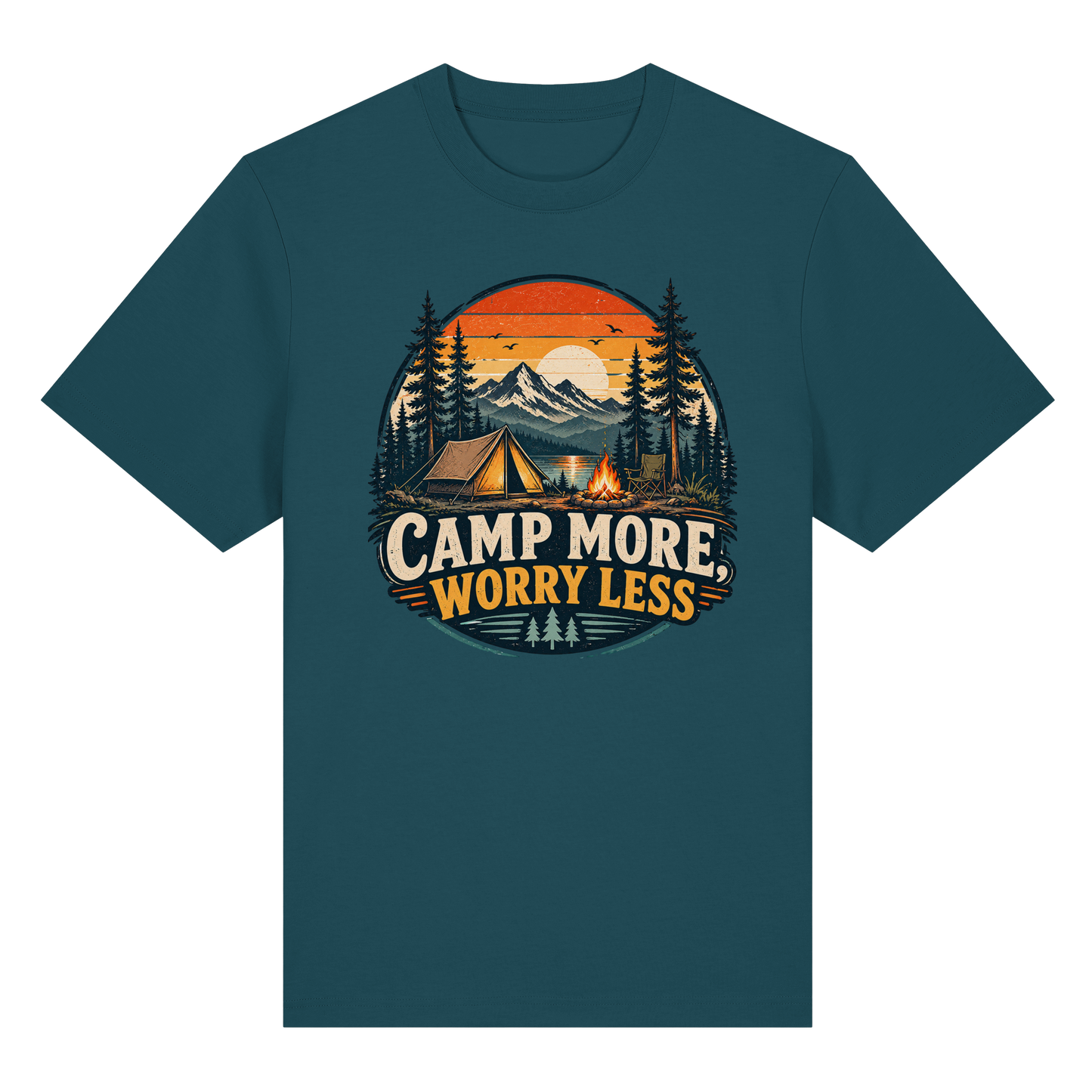 Clever Outdoor Camp More Worry Less - Organic Heavy Shirt