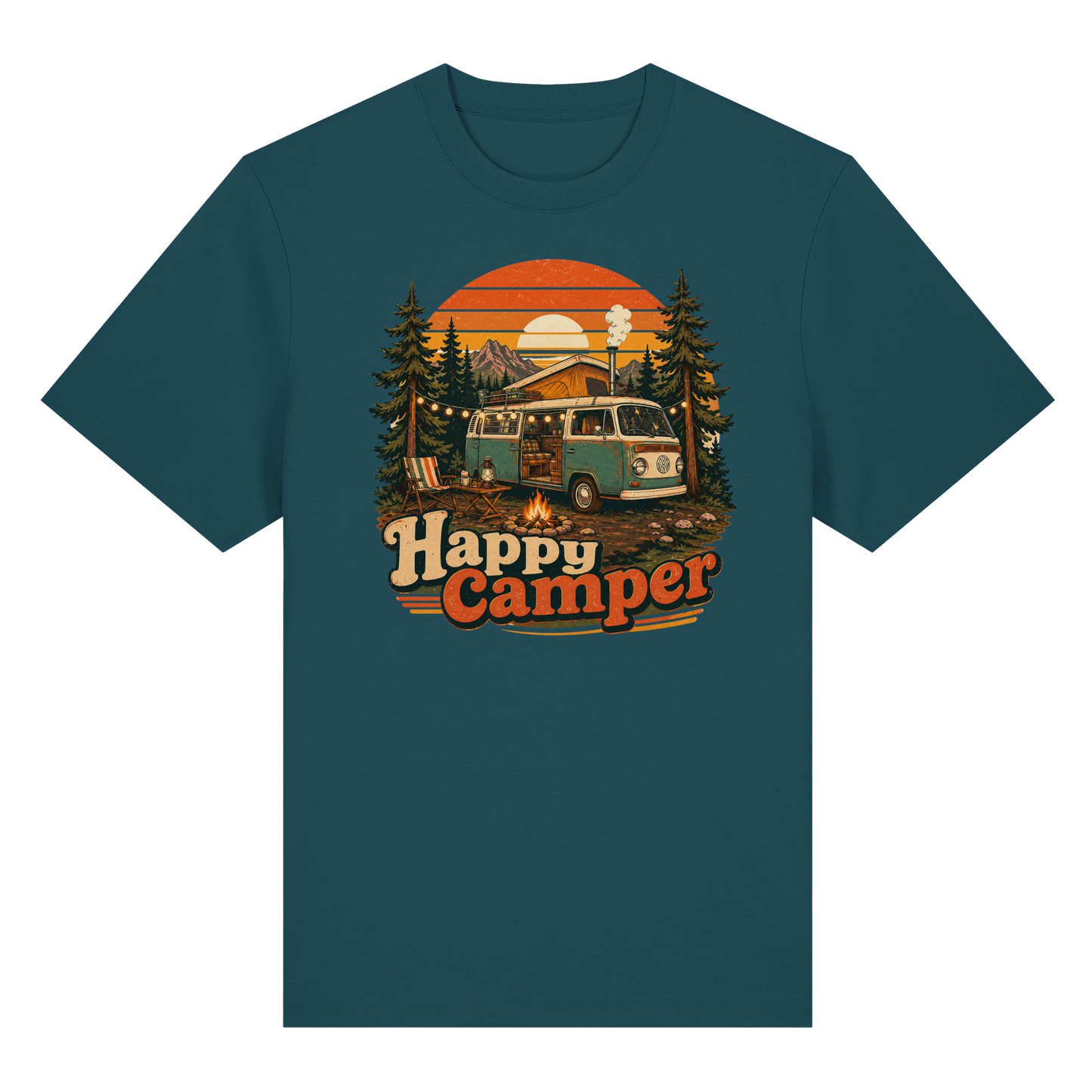 Clever Outdoor Happy Camper - Organic Heavy Shirt