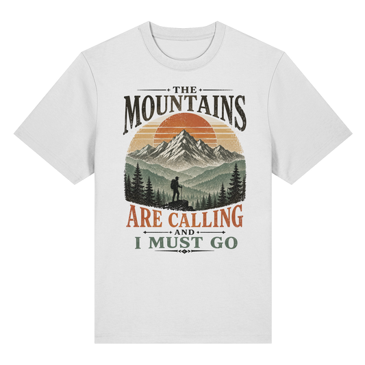 Clever Outdoor The Mountains Are Calling And I Must Go - Organic Heavy Shirt - clever-outdoor.de