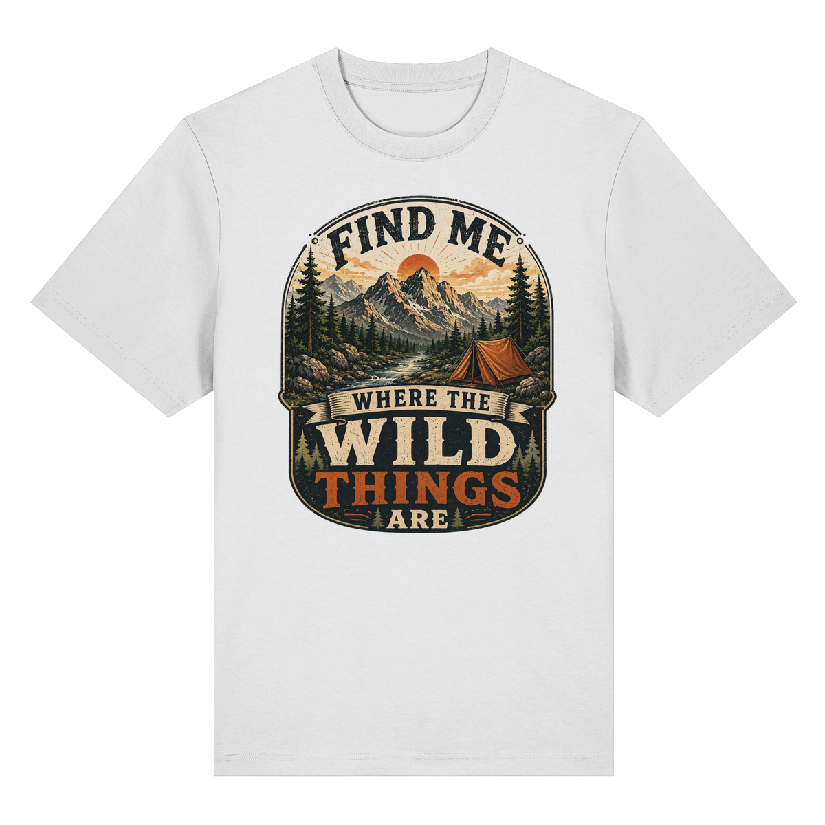 Clever Outdoor Find Me Where The Wild Things Are  - Organic Heavy Shirt - clever-outdoor.de
