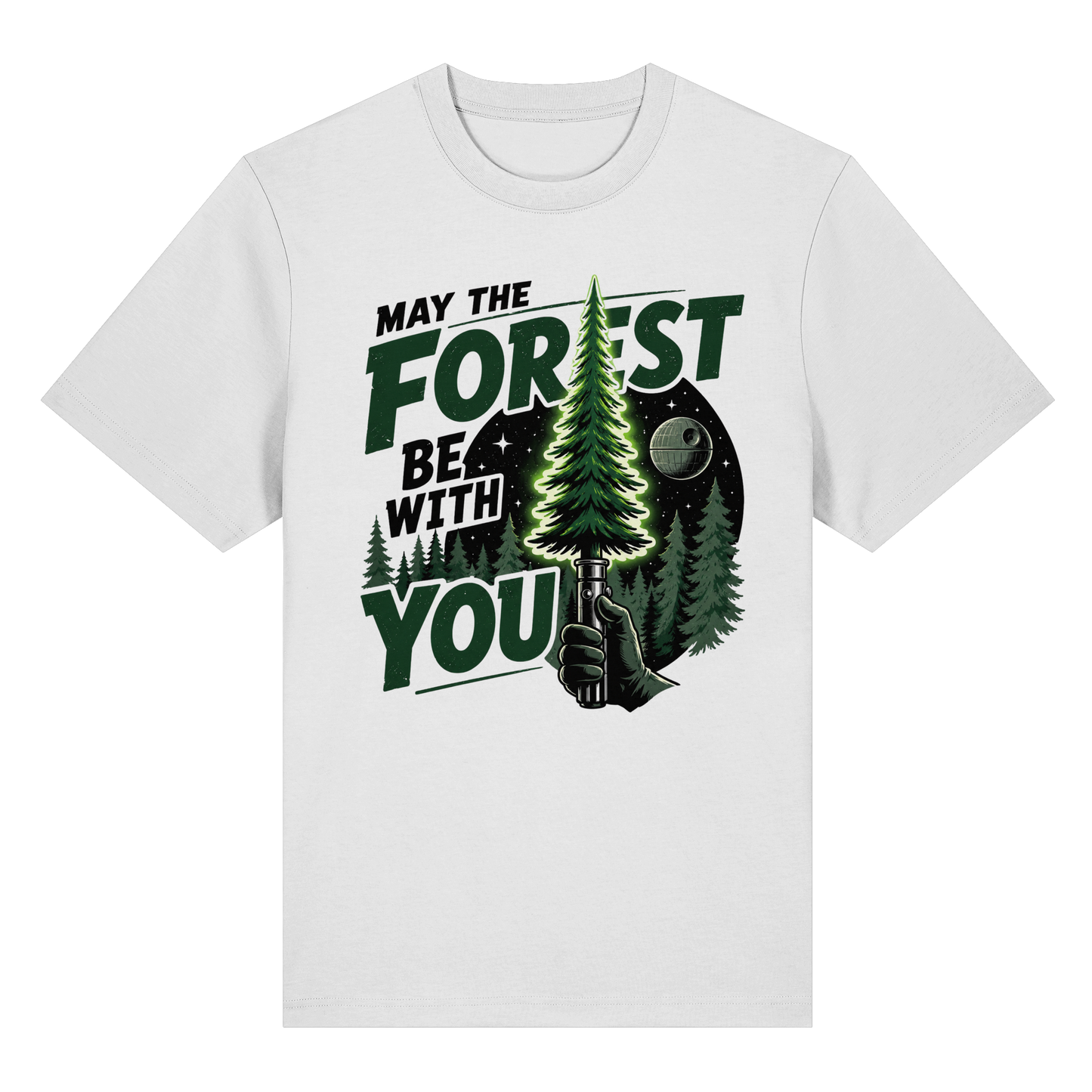 Clever Outdoor May The Forest Be With You - Organic Heavy Shirt