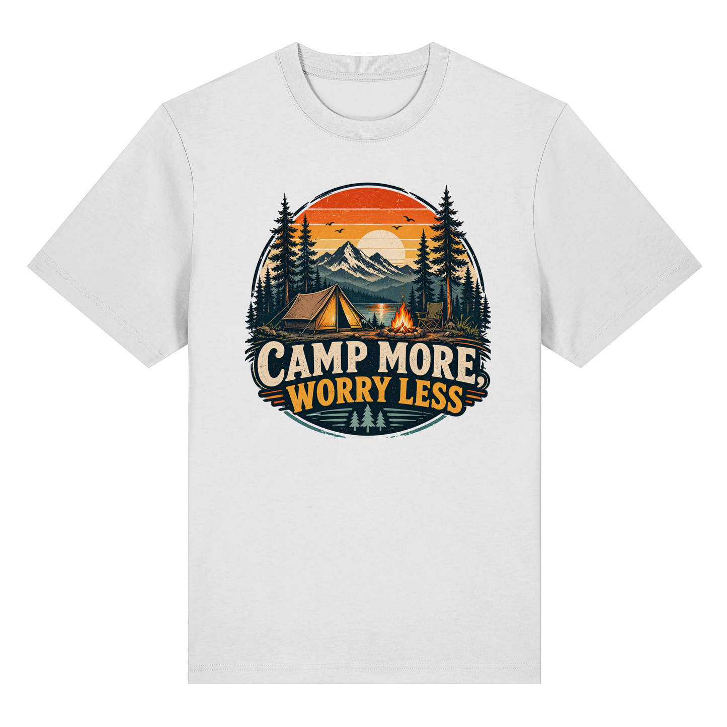 Clever Outdoor Camp More Worry Less - Organic Heavy Shirt