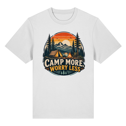 Clever Outdoor Camp More Worry Less - Organic Heavy Shirt - clever-outdoor.de