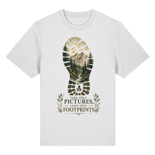 Clever Outdoor Take Only Pictures Leave Only Footprints - Organic Heavy Shirt - clever-outdoor.de