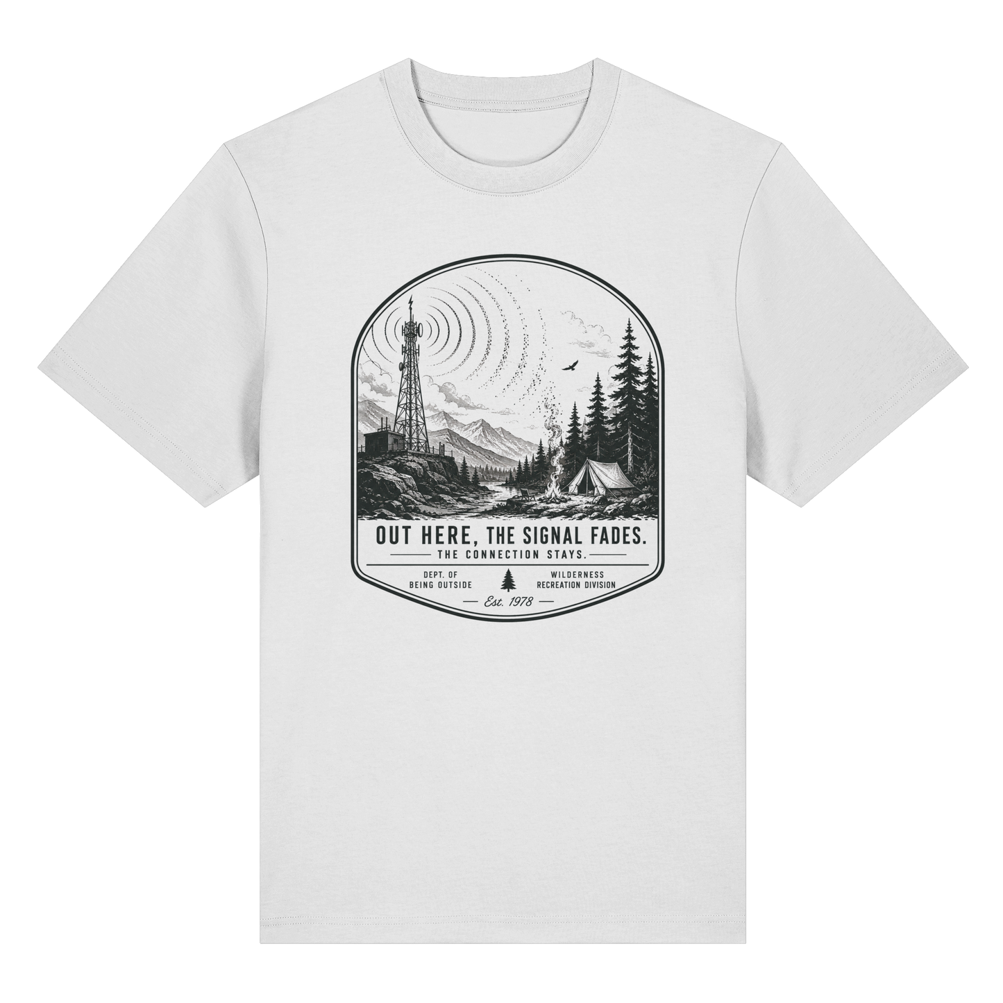 Clever Outdoor Signal Fades - Organic Heavy Shirt