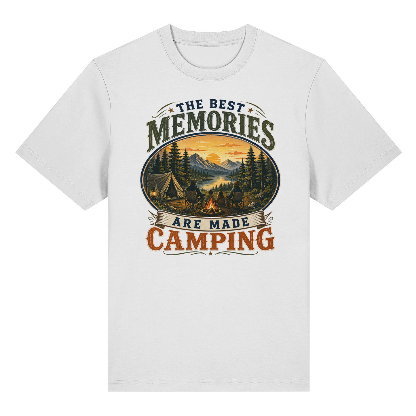 Clever Outdoor The Best Memories Are Made Camping - Organic Heavy Shirt