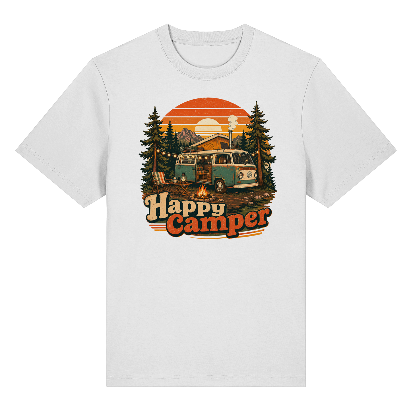 Clever Outdoor Happy Camper - Organic Heavy Shirt