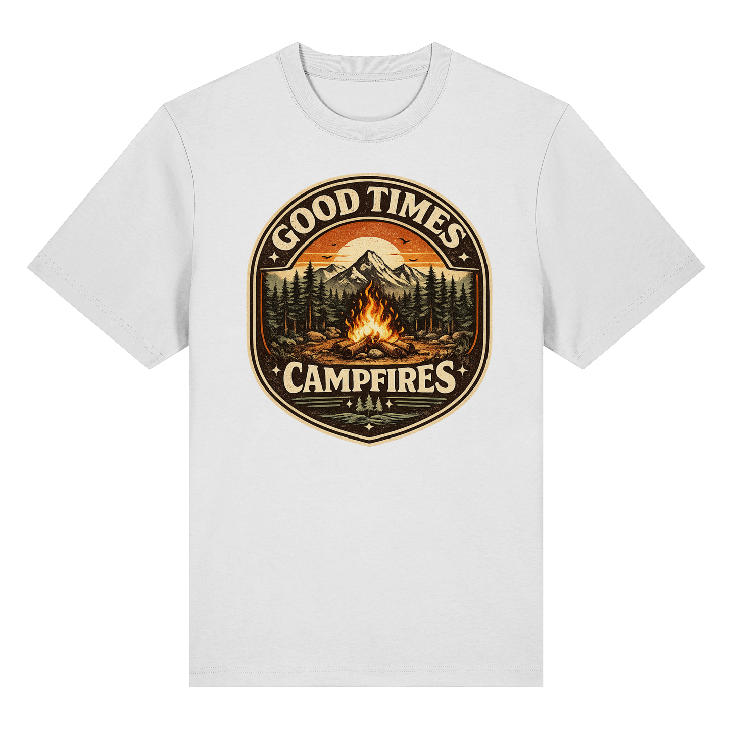 Clever Outdoor Good Times Campfires - Organic Heavy Shirt