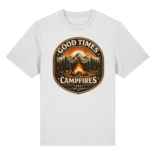 Clever Outdoor Good Times Campfires - Organic Heavy Shirt - clever-outdoor.de