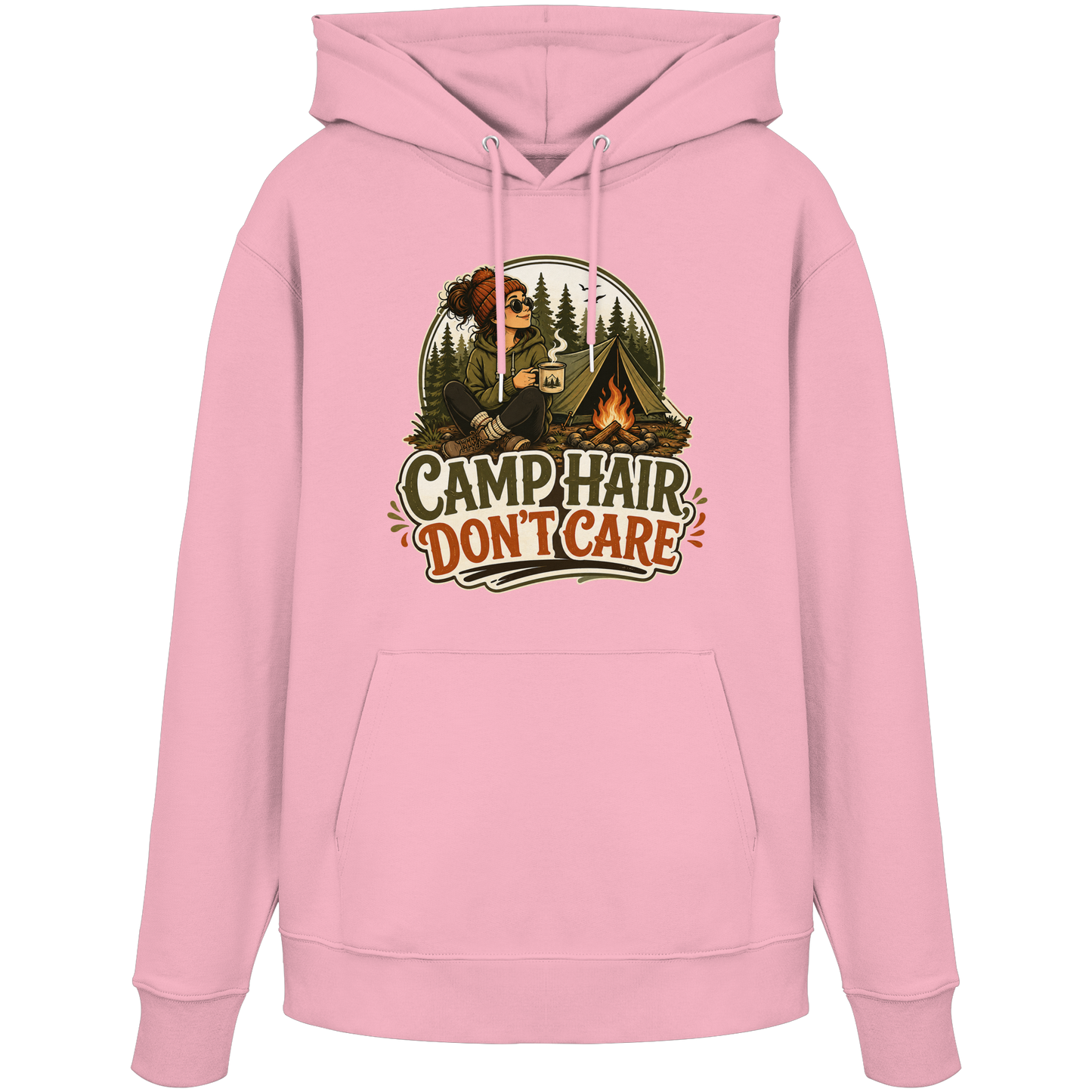 Clever Outdoor Camp Hair Don't Care - Organic Hoodie