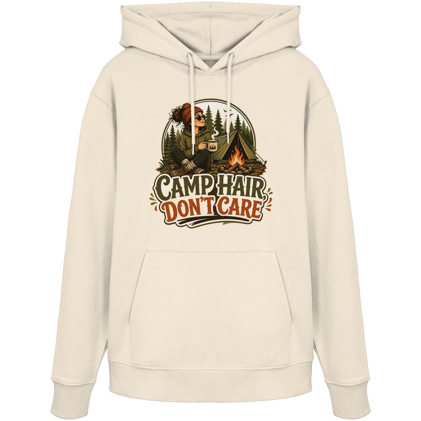 Clever Outdoor Camp Hair Don't Care - Organic Hoodie