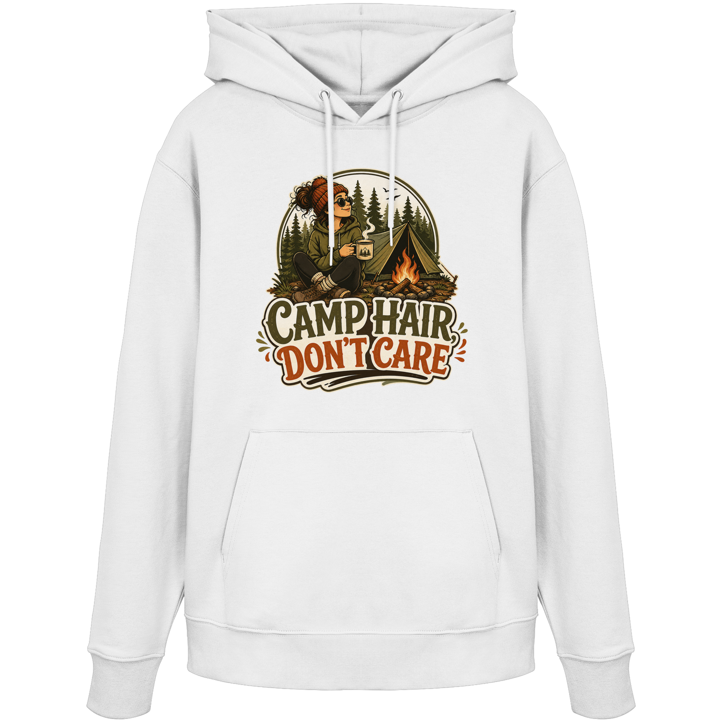 Clever Outdoor Camp Hair Don't Care - Organic Hoodie