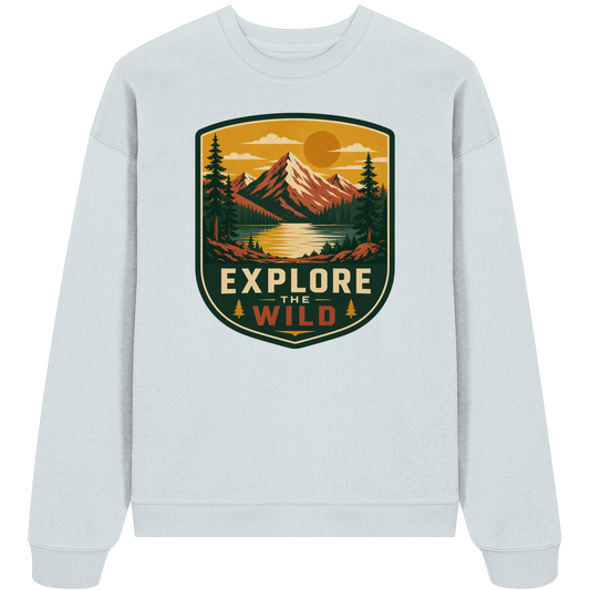 Clever Outdoor Explore The Wild - Organic Oversize Sweatshirt - clever-outdoor.de