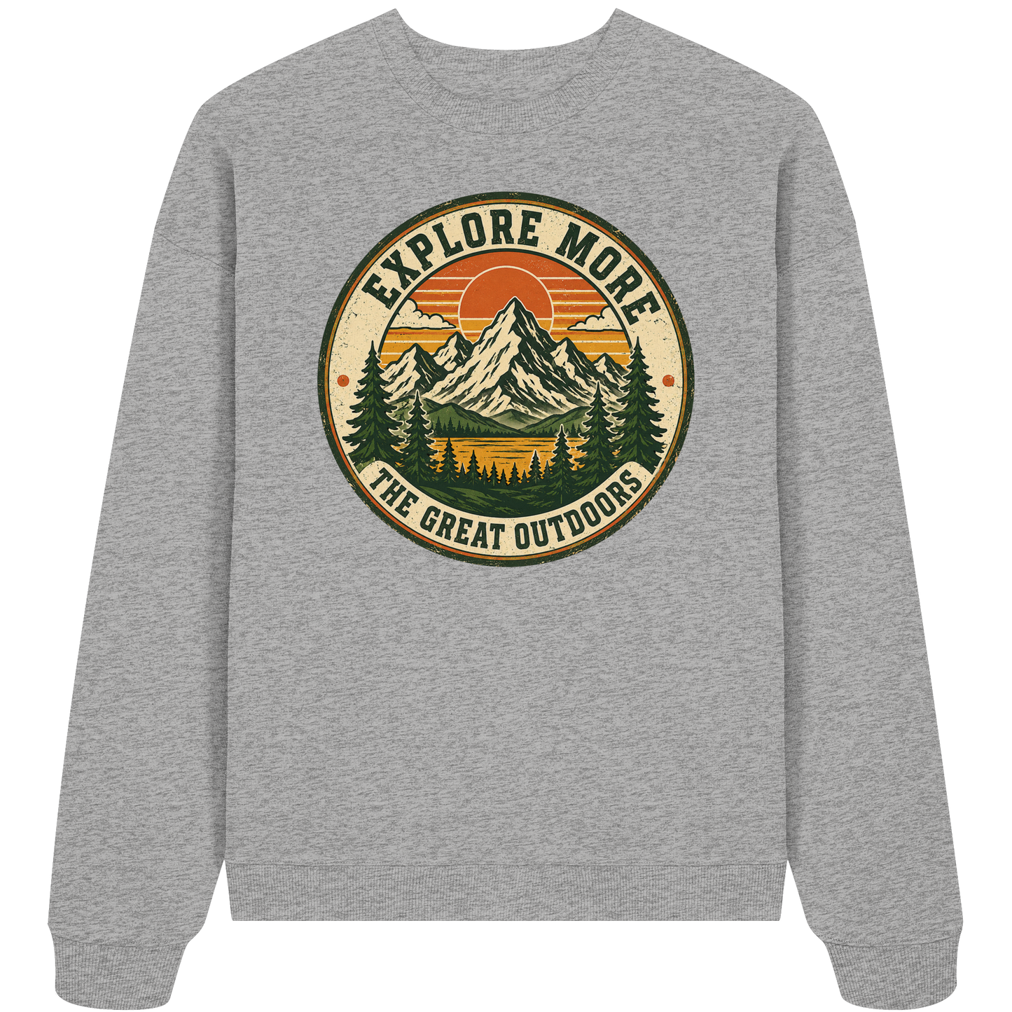 Clever Outdoor Explore More The Great Outdoors - Organic Oversize Sweatshirt
