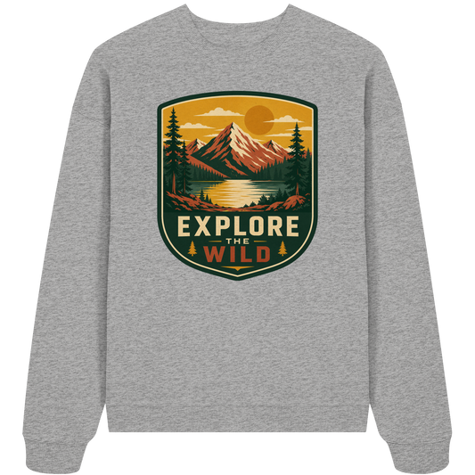 Clever Outdoor Explore The Wild - Organic Oversize Sweatshirt - clever-outdoor.de