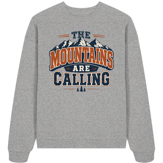 Clever Outdoor The Mountains Are Calling - Organic Oversize Sweatshirt - clever-outdoor.de