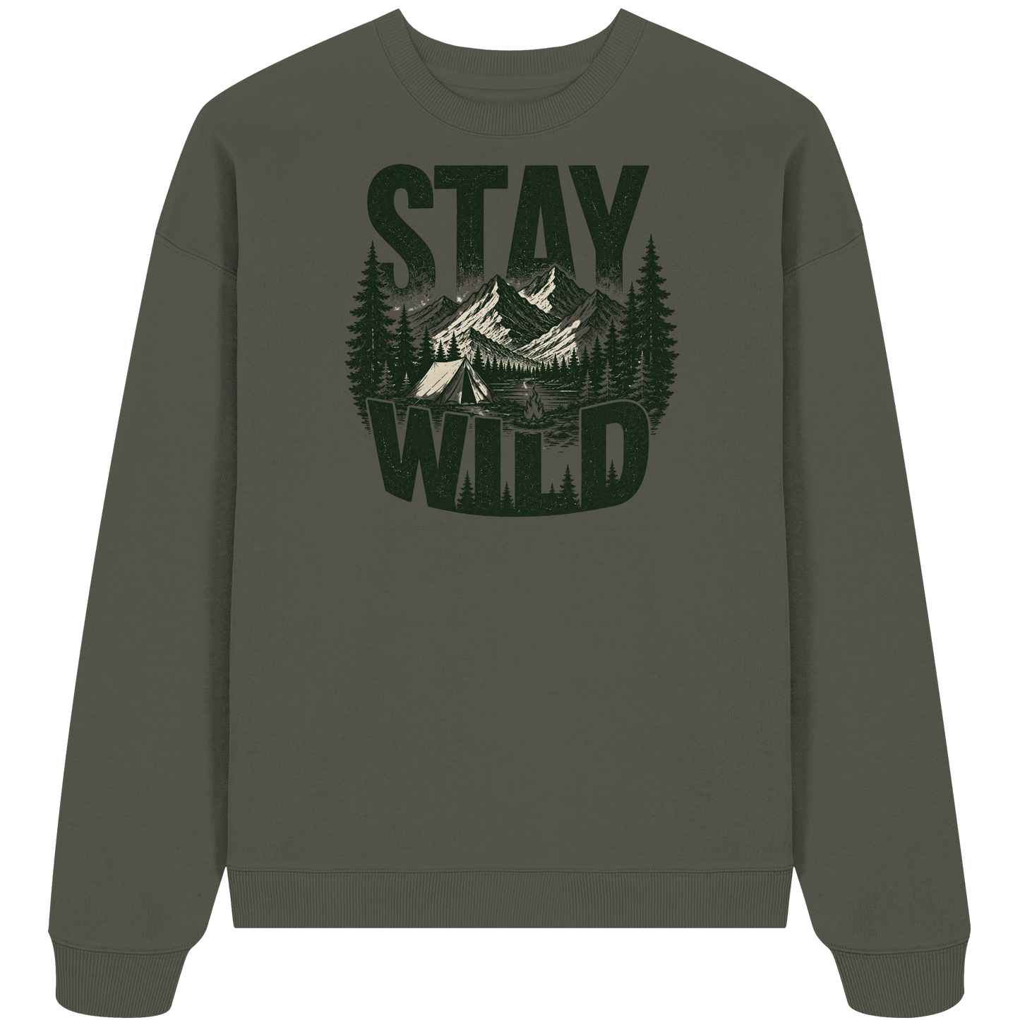 Clever Outdoor Stay Wild  - Organic Oversize Sweatshirt