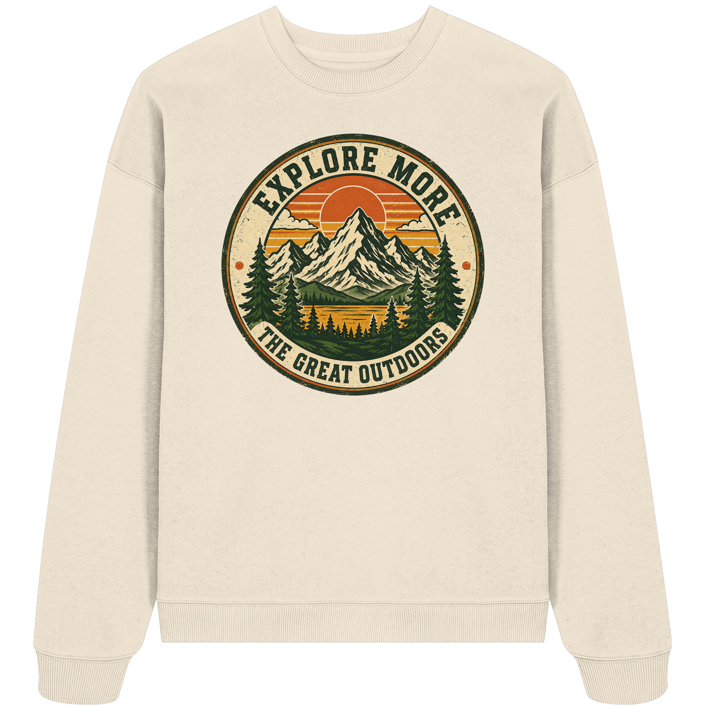 Clever Outdoor Explore More The Great Outdoors - Organic Oversize Sweatshirt