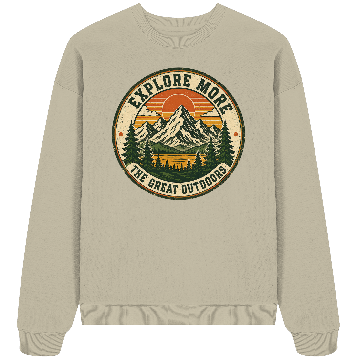 Clever Outdoor Explore More The Great Outdoors - Organic Oversize Sweatshirt