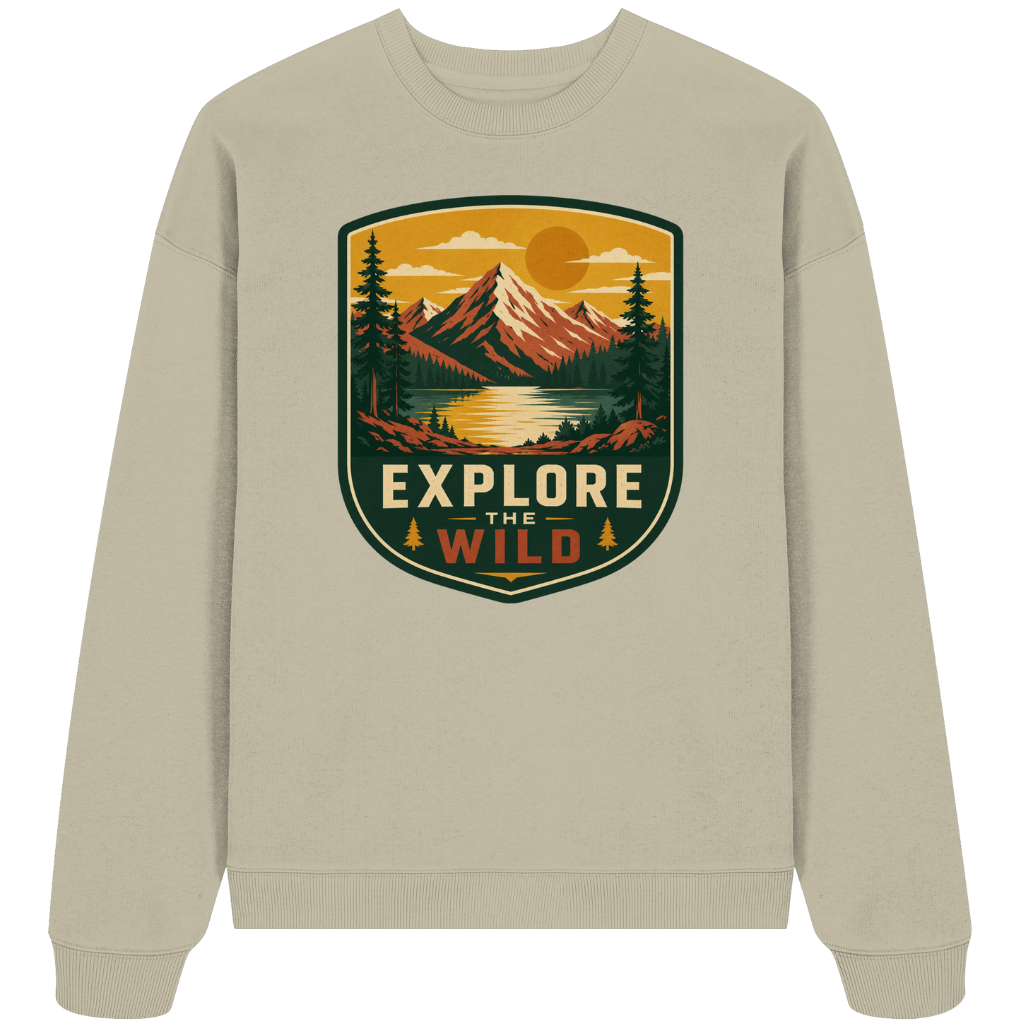 Clever Outdoor Explore The Wild - Organic Oversize Sweatshirt