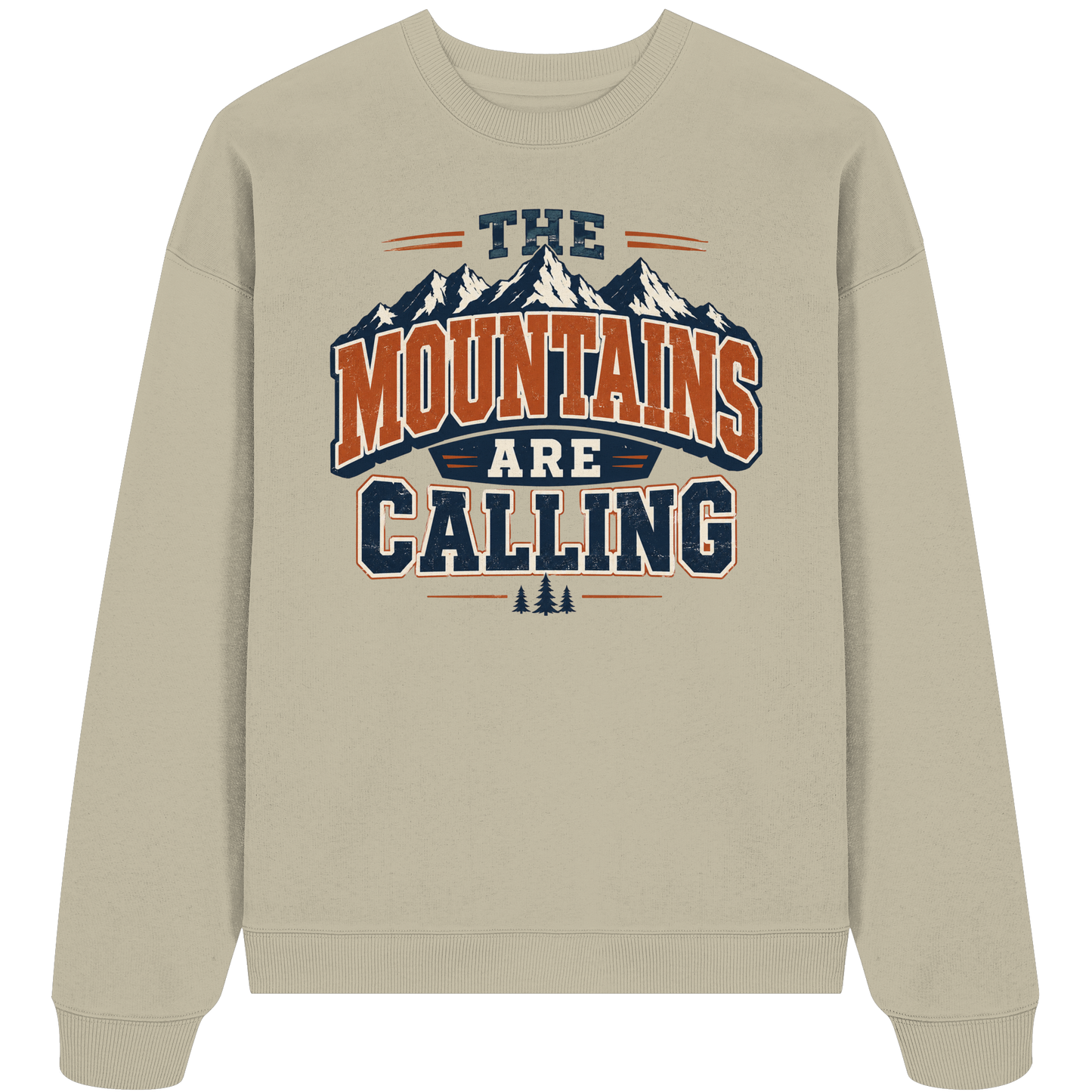 Clever Outdoor The Mountains Are Calling - Organic Oversize Sweatshirt