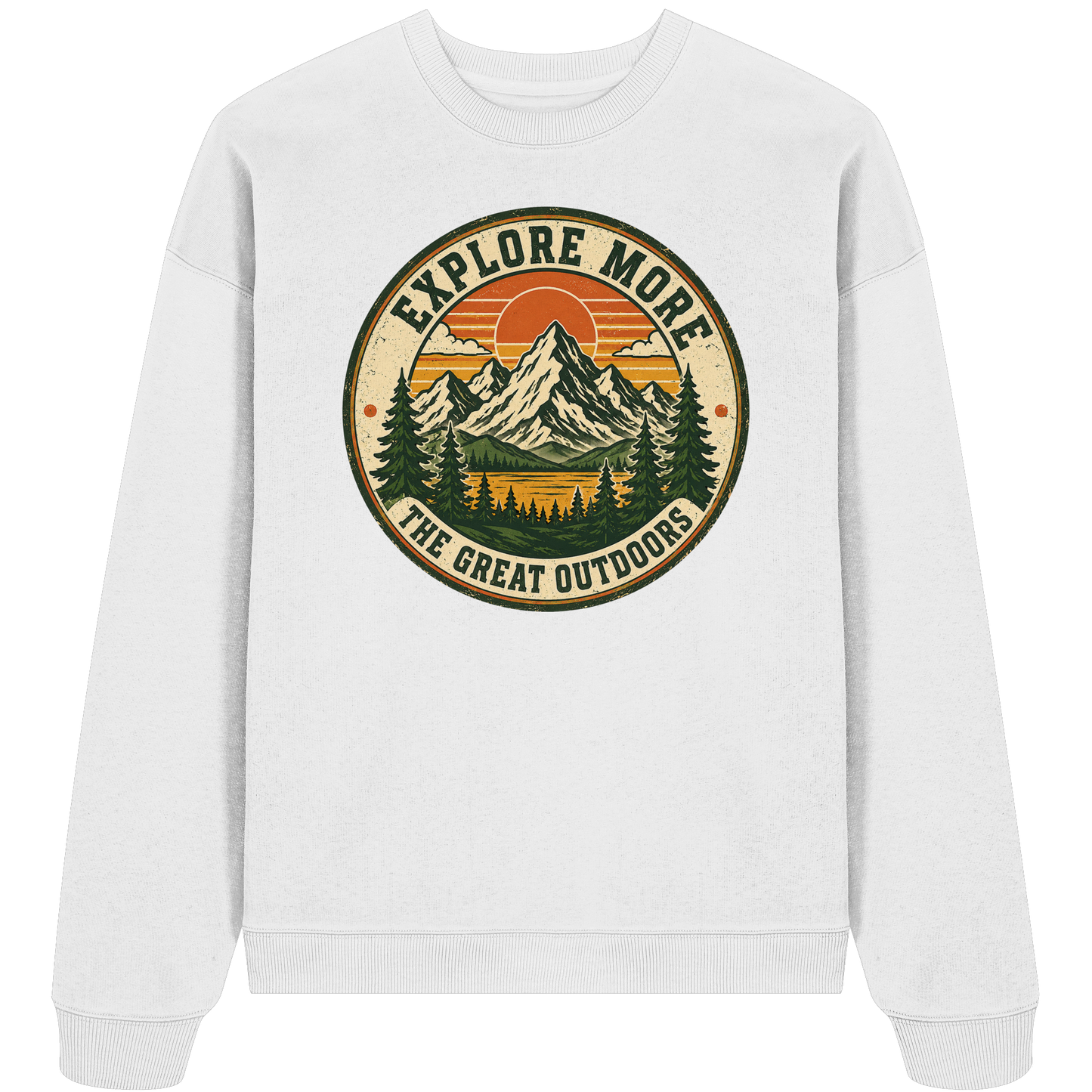 Clever Outdoor Explore More The Great Outdoors - Organic Oversize Sweatshirt