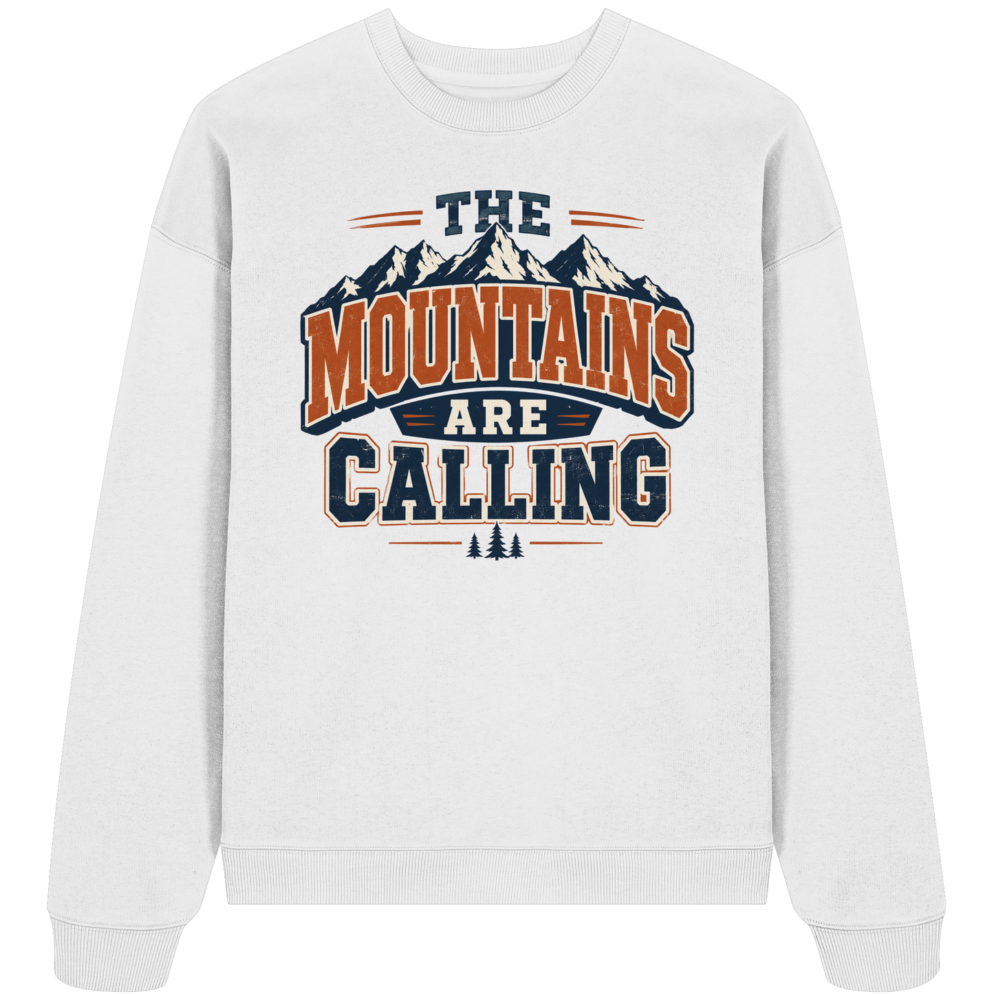 Clever Outdoor The Mountains Are Calling - Organic Oversize Sweatshirt