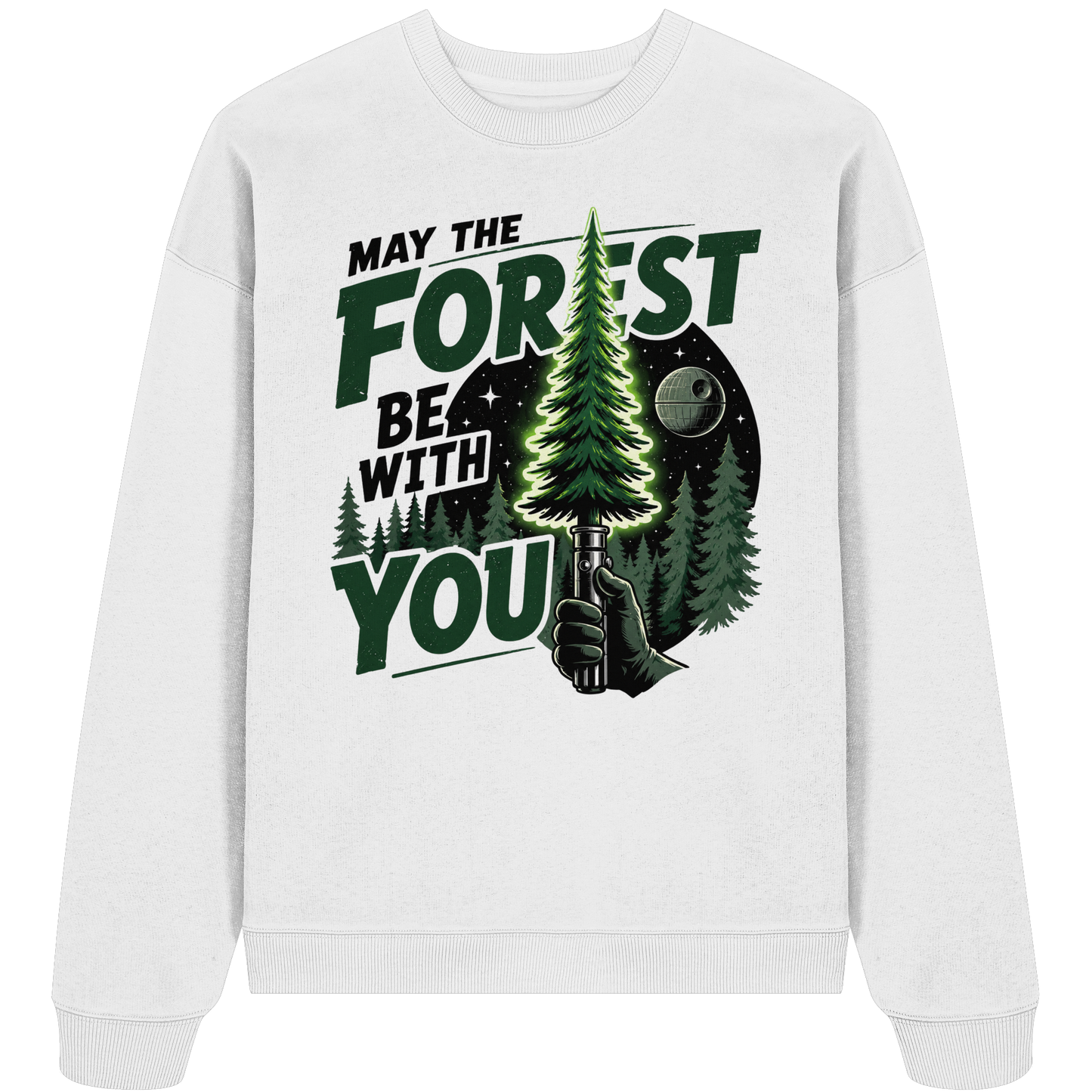Clever Outdoor May The Forest Be With You - Organic Oversize Sweatshirt