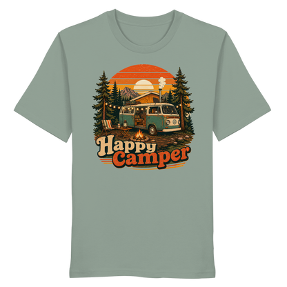 Clever Outdoor Happy Camper - Organic Shirt