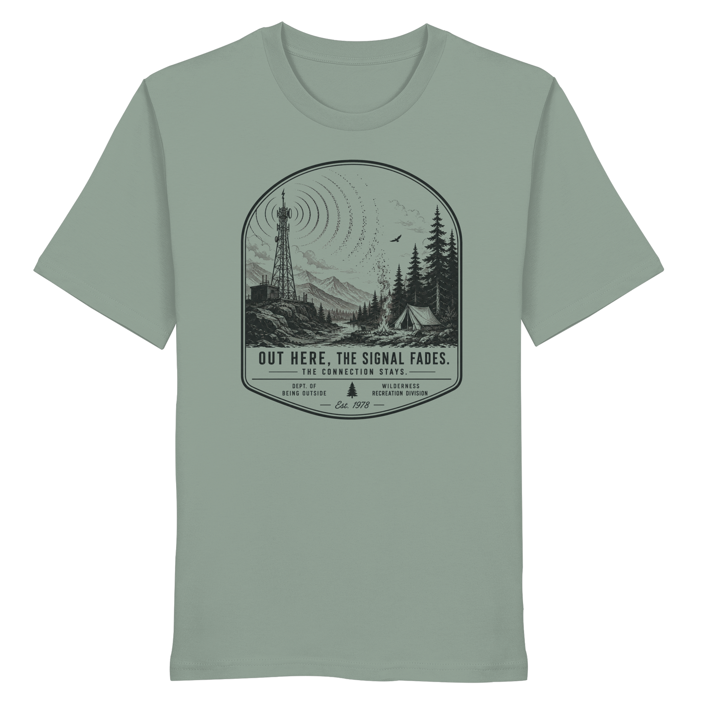 Clever Outdoor Signal Fades - Organic Shirt