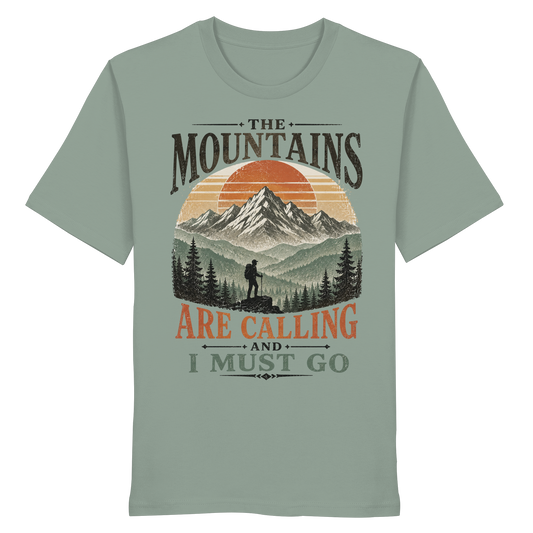 Clever Outdoor The Mountains Are Calling And I Must Go - Organic Shirt - clever-outdoor.de