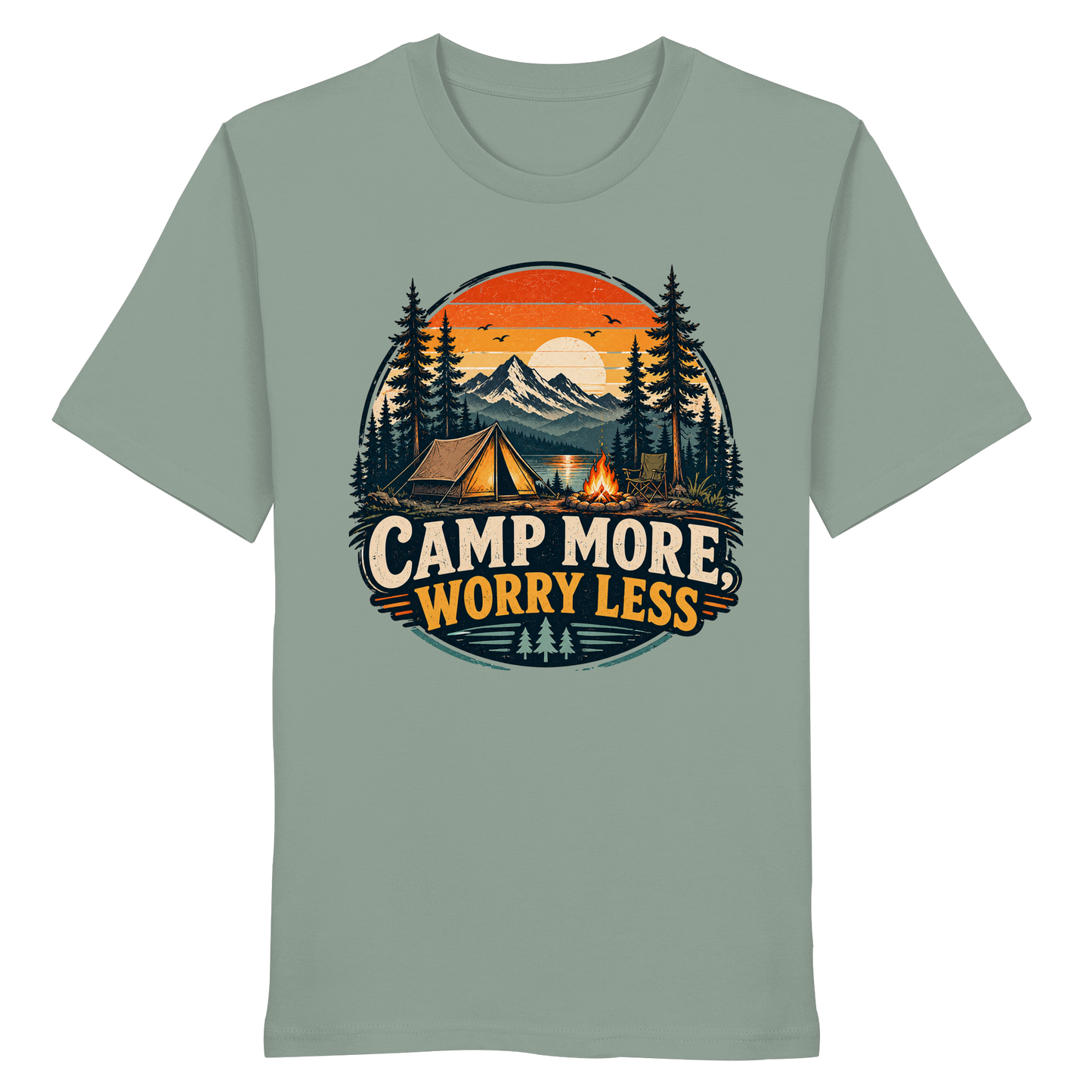Clever Outdoor Camp More Worry Less - Organic Shirt