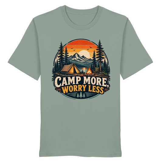 Clever Outdoor Camp More Worry Less - Organic Shirt - clever-outdoor.de