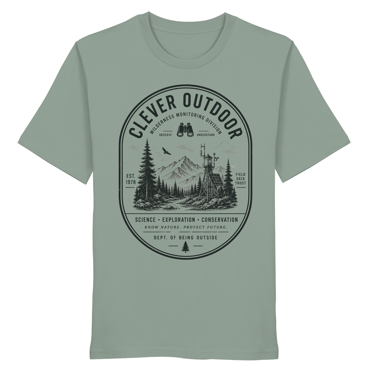 Clever Outdoor Monitoring Division - Organic Shirt - clever-outdoor.de