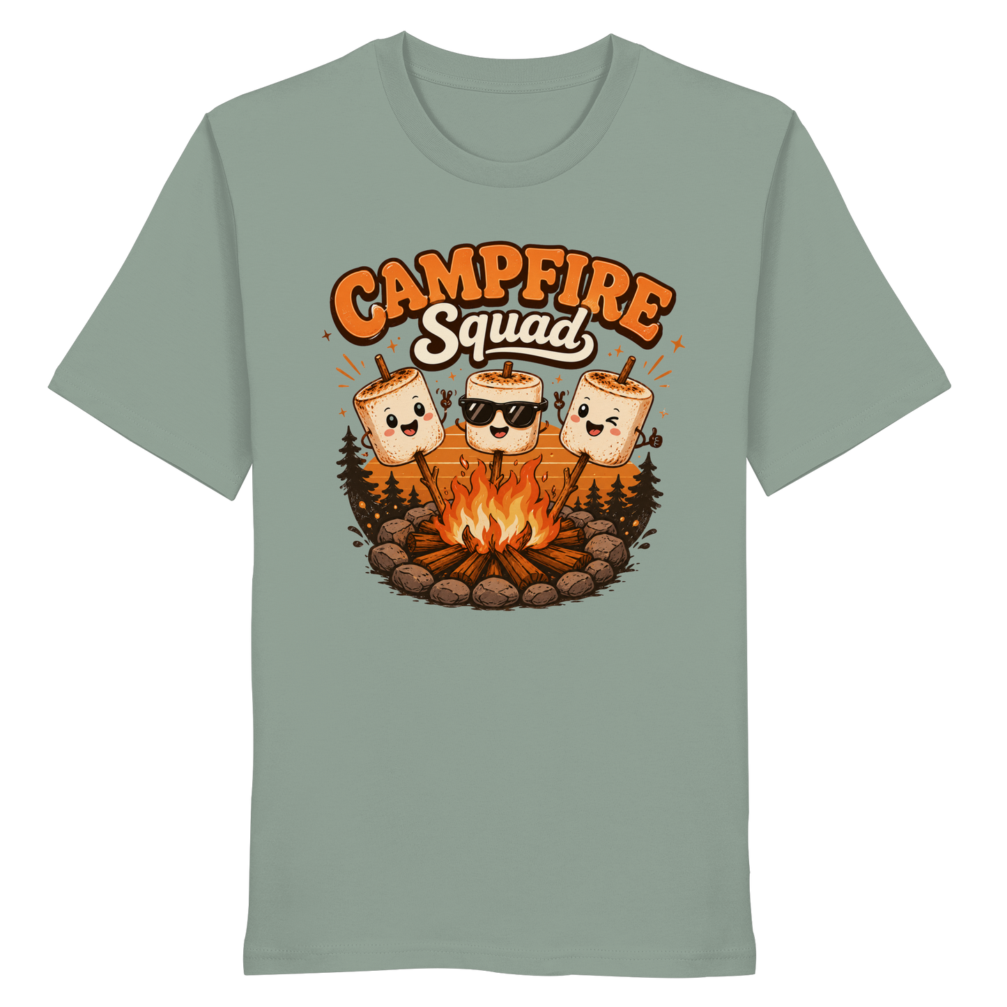 Clever Outdoor Campfire Squad - Organic Shirt