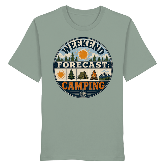 Clever Outdoor Weekend Forecast Camping - Organic Shirt - clever-outdoor.de