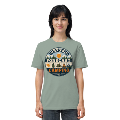 Clever Outdoor Weekend Forecast Camping - Organic Shirt