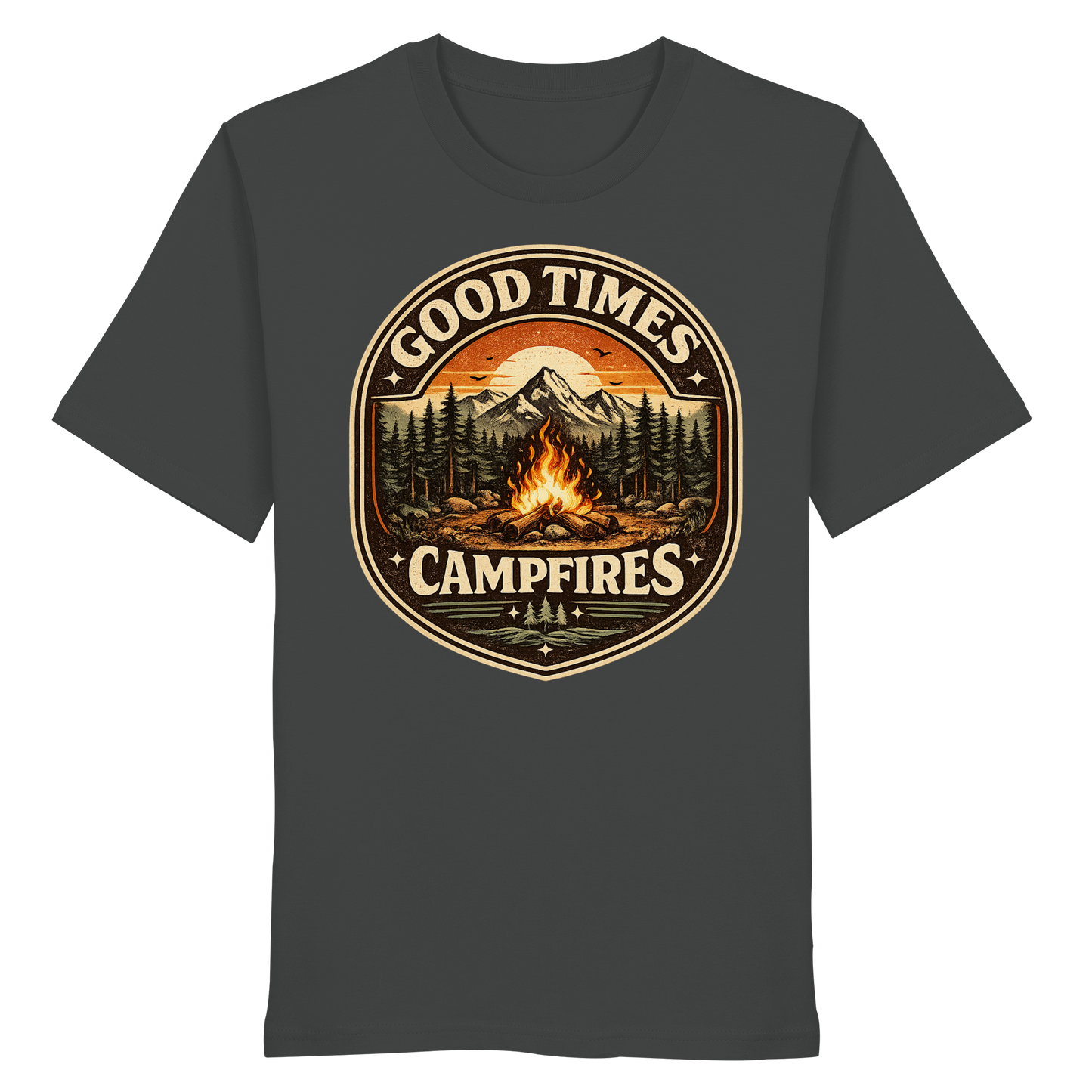 Clever Outdoor Good Times Campfires - Organic Shirt